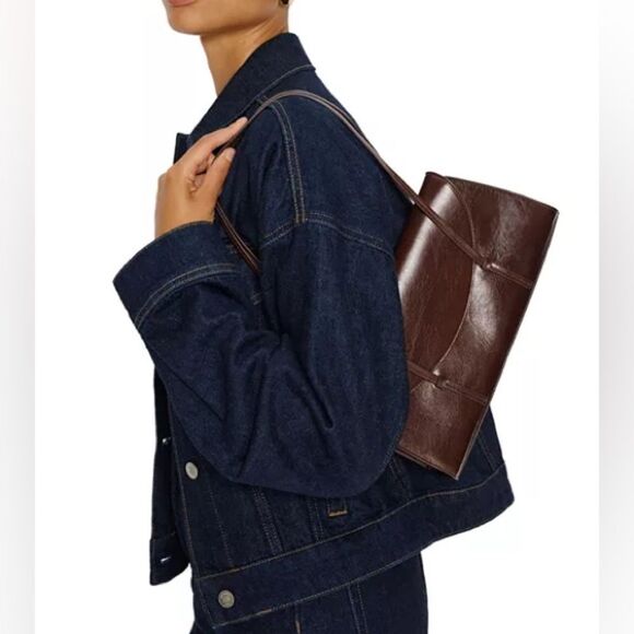 Reformation Brown
Elena Small Leather Shoulder Bag - Picture 2 of 10